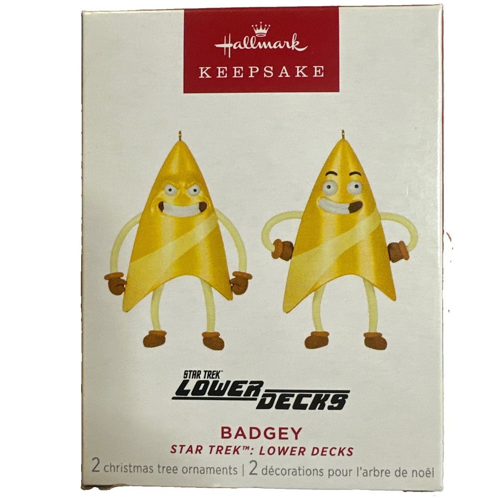 2023 Hallmark Star Trek Lower Decks Badgey Keepsake Christmas Tree Ornament NEW